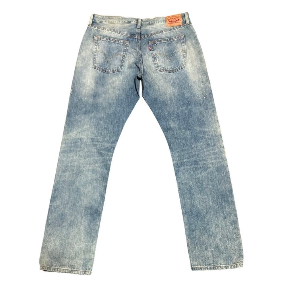 Levi’s 501 Icons Distressed Light Wash Jeans – W32 L32 – NWT - Picture 2 of 9